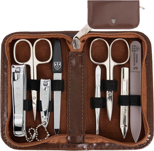 8 Piece Manicure Pedicure Grooming Kit Set for Professional - Ghemy.co.uk