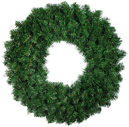 24Inch Christmas Wreath Decorative Christmas with Light Door Winter Pine Cone - Ghemy.co.uk