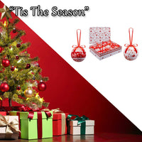 Christmas Bauble Decoration Hanging Tree 12 Piece 7. 5Cm Bauble Set Nordic - Ghemy.co.uk