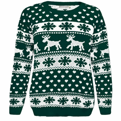 Girls Boys Xmas Jumper Reindeer Rudolph Knitted Christmas Jumper Kids Sweater - Ghemy.co.uk