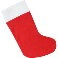 Red Santa Gift Sack – 38cm Christmas Stocking for Presents