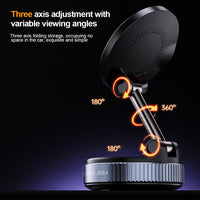 15W Wireless Charging Magnetic Car Phone Holder 360 Degree Rotation Foldable Rotatablenavigation Stand Bracket for Smartphones - Ghemy.co.uk