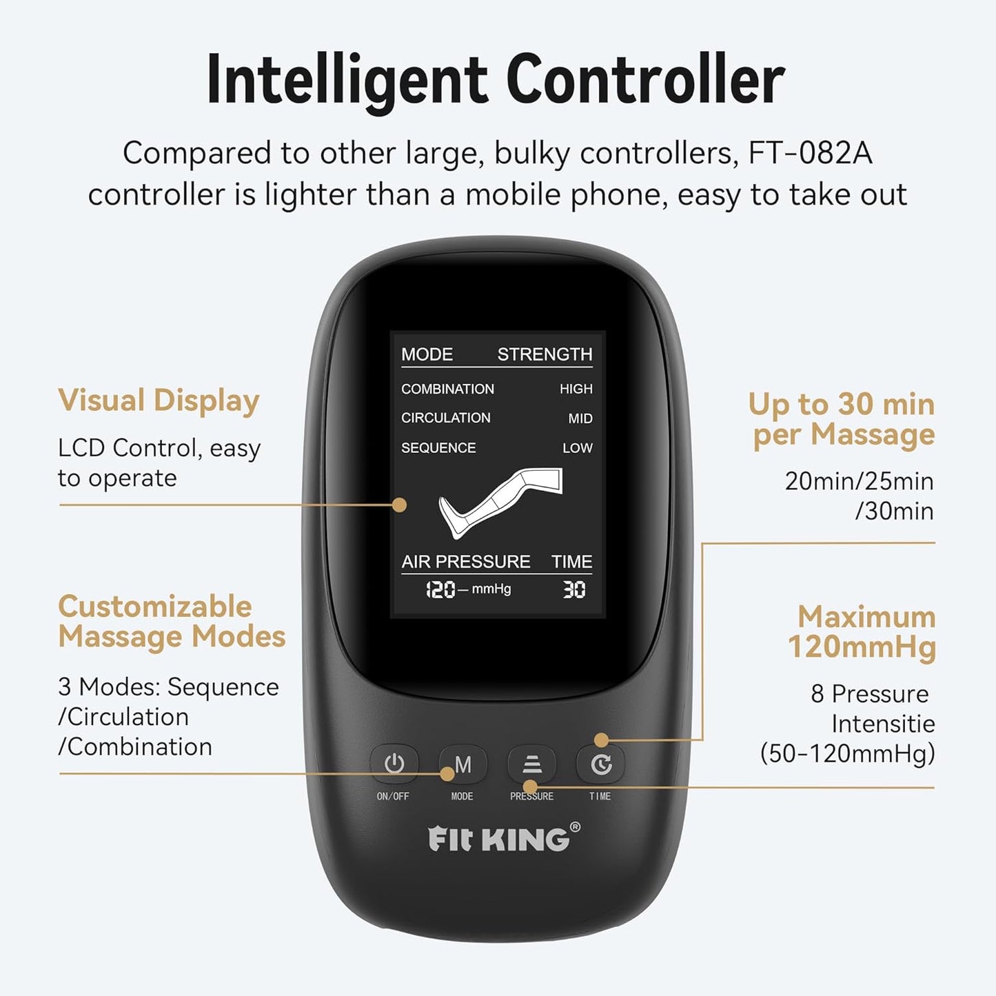 Leg Massager, Recovery Boots Leg Massagers for Pain and Circulation Relaxing Foot Calf & Thigh Compression Massage Machine Enhance Sports Performance (Medium) - Ghemy.co.uk