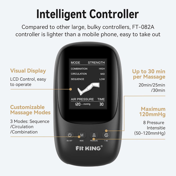 Leg Massager, Recovery Boots Leg Massagers for Pain and Circulation Relaxing Foot Calf & Thigh Compression Massage Machine Enhance Sports Performance (Medium) - Ghemy.co.uk