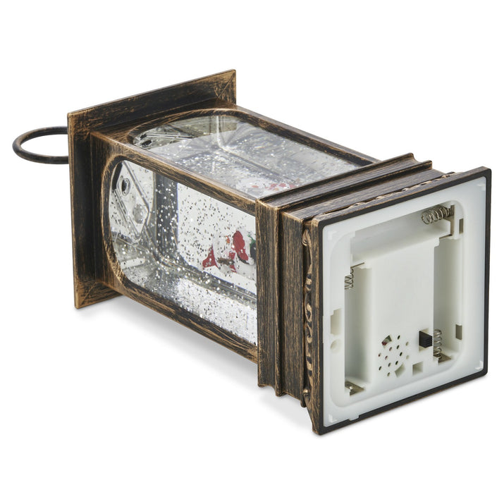 Large Christmas Water Spinner Snow Globe Snowman Tree Rustic Decorations Figures - Ghemy.co.uk