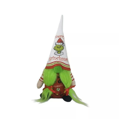 2 Pieces Christmas Gnomes Decorations Grinch Christmas Decorations Green Bread - Ghemy.co.uk