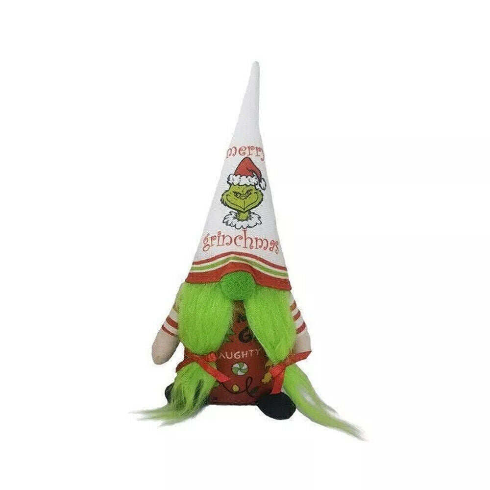 2 Pieces Christmas Gnomes Decorations Grinch Christmas Decorations Green Bread - Ghemy.co.uk