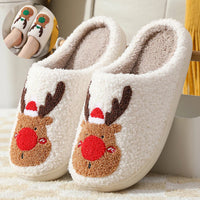 Christmas Elk Slippers – Soft, Cozy & Slip-On
