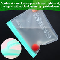 VEHHE 20 Pack Reusable Food Storage Bags (Gallon Reusable Freezer Bags + Sandwic - Ghemy.co.uk