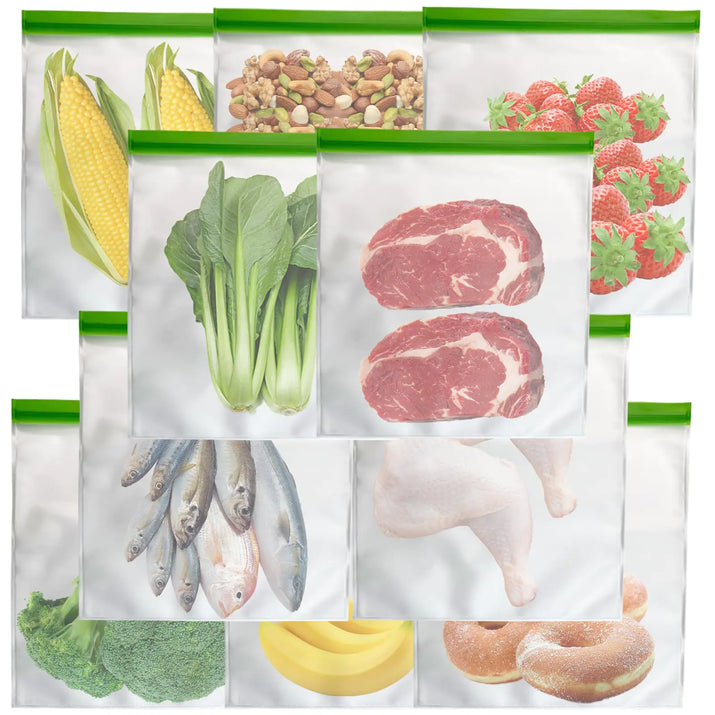 Odor Proof Food Storage Bags Reusable Bear Bags for Food Backpacking No-Odor Zipper Barrier Bags Fit Home Organization Food StorageFreezer Safe(10p-8.5x10in) - Ghemy.co.uk