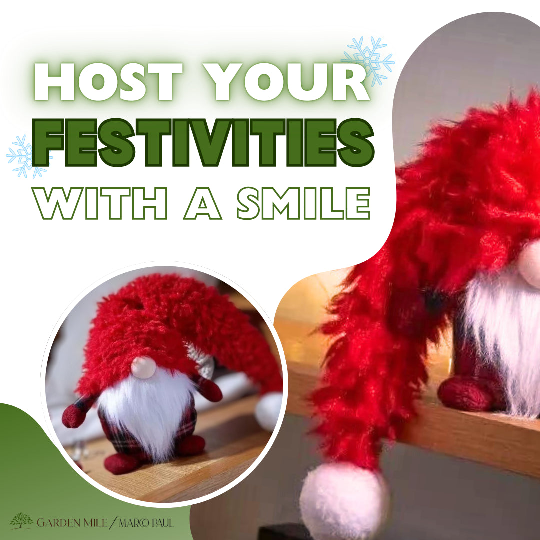 Large Soft Gonk Santa – Nordic Christmas Plush Ornament (Red)