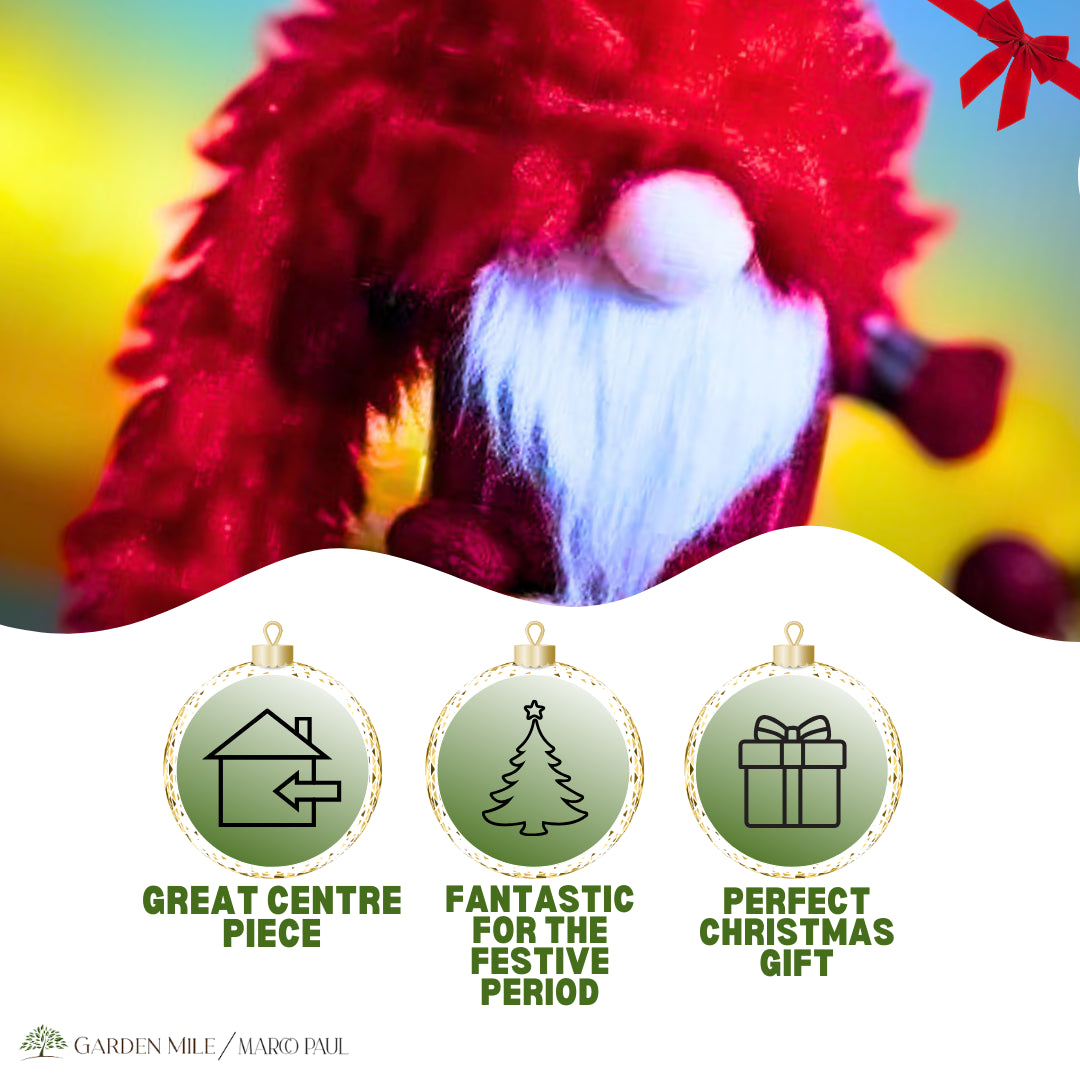 Large Soft Gonk Santa – Nordic Christmas Plush Ornament (Red)