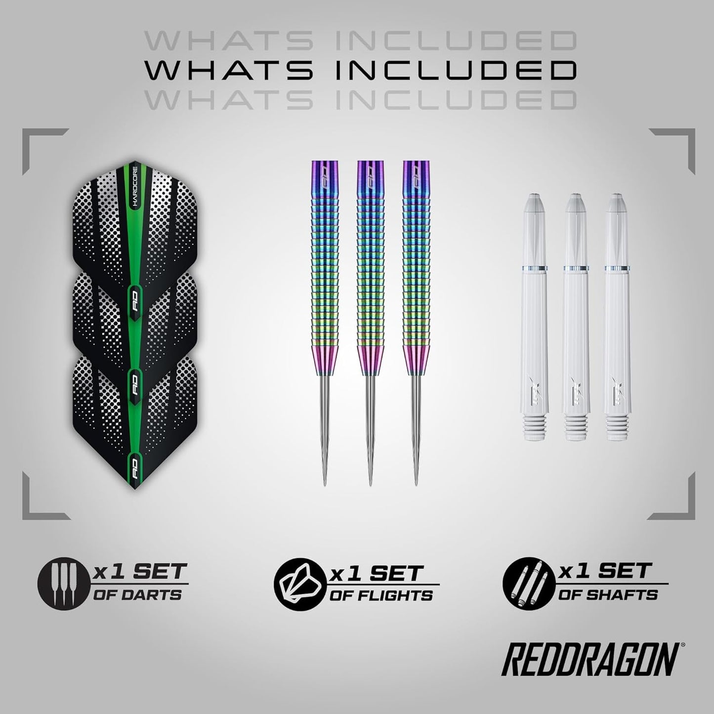 Razor Edge Spectron - Tungsten Professional Steel Darts Set with Flights and Shafts - Available in 20G, 22G, 23G, 24G, 26G - Ghemy.co.uk
