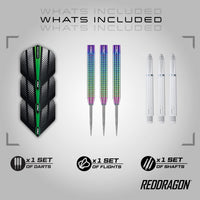 Razor Edge Spectron - Tungsten Professional Steel Darts Set with Flights and Shafts - Available in 20G, 22G, 23G, 24G, 26G - Ghemy.co.uk