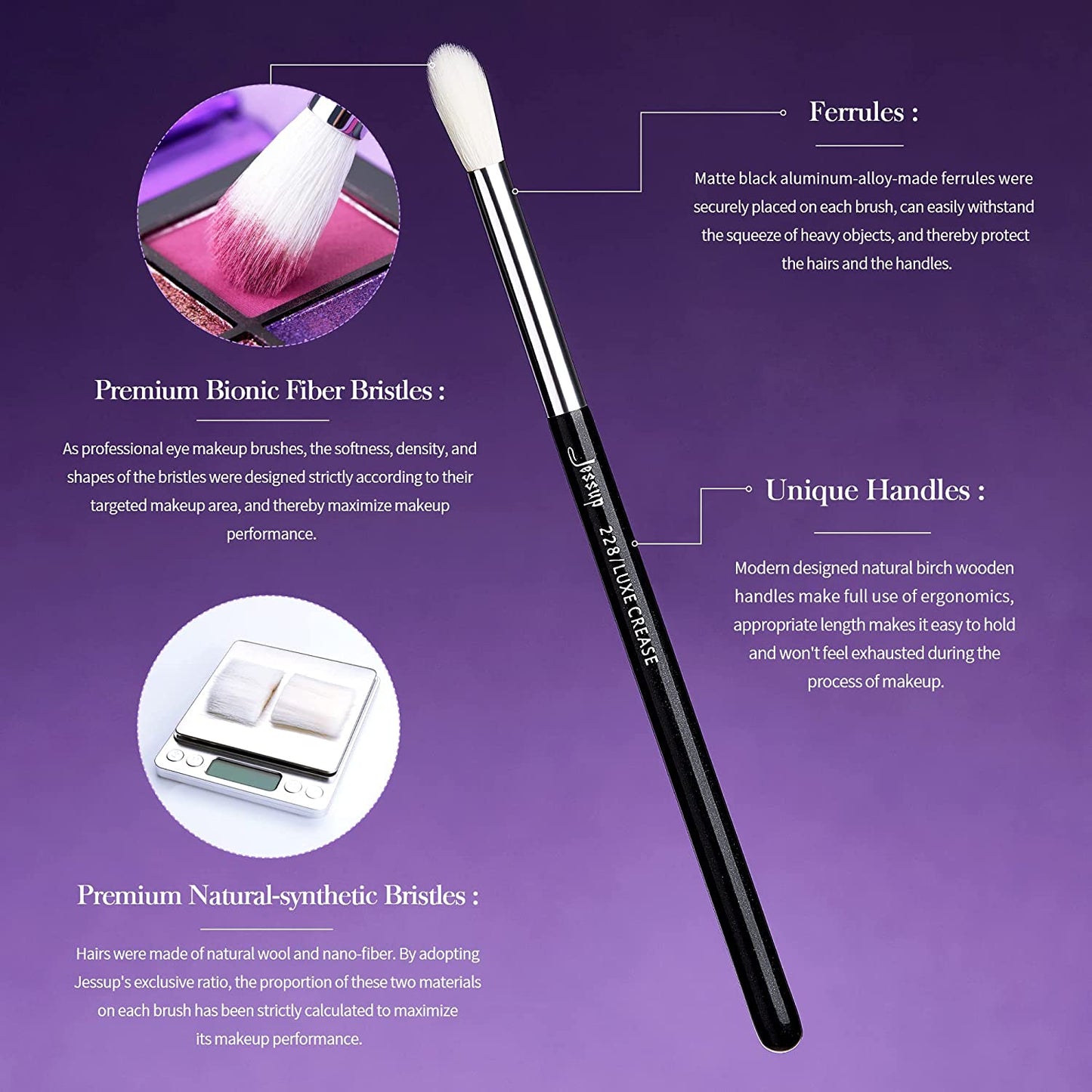 Eye Brushes 15Pcs Professional Makeup Brushes - Ghemy.co.uk