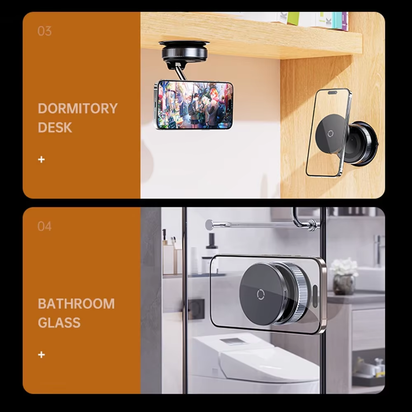 15W Wireless Charging Magnetic Car Phone Holder 360 Degree Rotation Foldable Rotatablenavigation Stand Bracket for Smartphones - Ghemy.co.uk