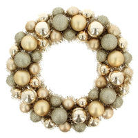 Christmas Wreath Tinsel Bauble Decorative Hanging Door Wall Winter Xmas D�Cor - Ghemy.co.uk