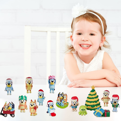 Christmas Bluey Advent Calendar Contains 24 Gifts Christmas Countdown Calendar - Ghemy.co.uk