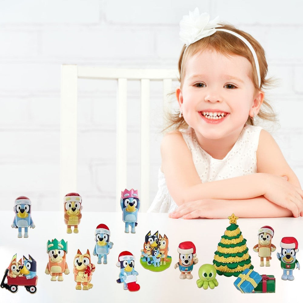 Christmas Bluey Advent Calendar Contains 24 Gifts Christmas Countdown Calendar - Ghemy.co.uk