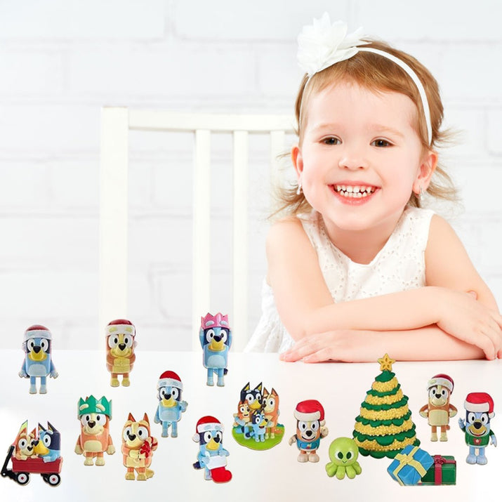 Christmas Bluey Advent Calendar Contains 24 Gifts Christmas Countdown Calendar - Ghemy.co.uk