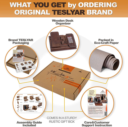 Gifts for Men Wood Phone Docking Station Desk Organizer Fathers Gifts Gifts for Him Xmas Gift Anniversary Birthday Presents Nightstand Key Wallet Stand for Men, Boyfriend, Dad - Ghemy.co.uk