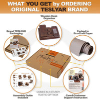 Gifts for Men Wood Phone Docking Station Desk Organizer Fathers Gifts Gifts for Him Xmas Gift Anniversary Birthday Presents Nightstand Key Wallet Stand for Men, Boyfriend, Dad - Ghemy.co.uk