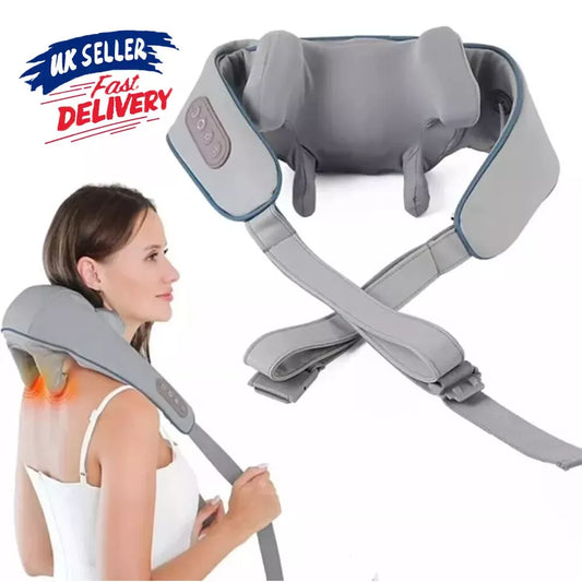 BEST GIFT Electric Neck and Shoulder with Heat Shiatsu Back Neck Massager Relax - Ghemy.co.uk