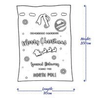 Christmas Sack Jute Bag Drawstring Gift Reusable Present Stocking Storage XL - Ghemy.co.uk