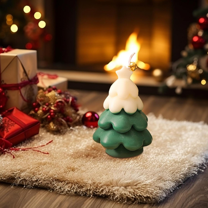Christmas Tree Candles, Christmas Scented Candles, Aromatherapy Candles for the Table, Aromatherapy Candle, Scented Candle, Smokeless, Plant Fragrance for Living Room - Ghemy.co.uk