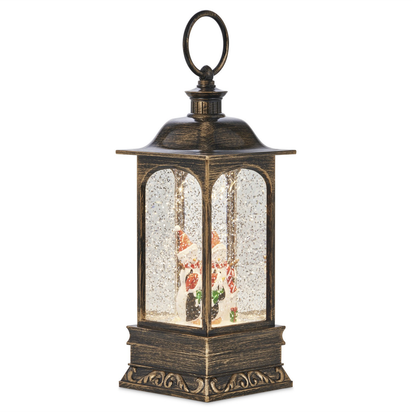 Large Christmas Water Spinner Snow Globe Snowman Tree Rustic Decorations Figures - Ghemy.co.uk