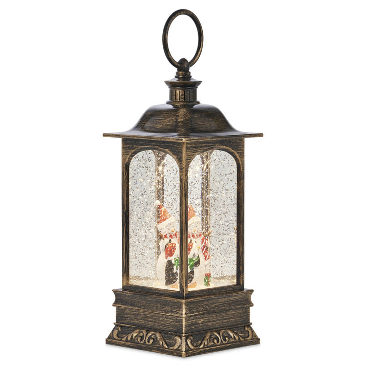 Large Christmas Water Spinner Snow Globe Snowman Tree Rustic Decorations Figures - Ghemy.co.uk