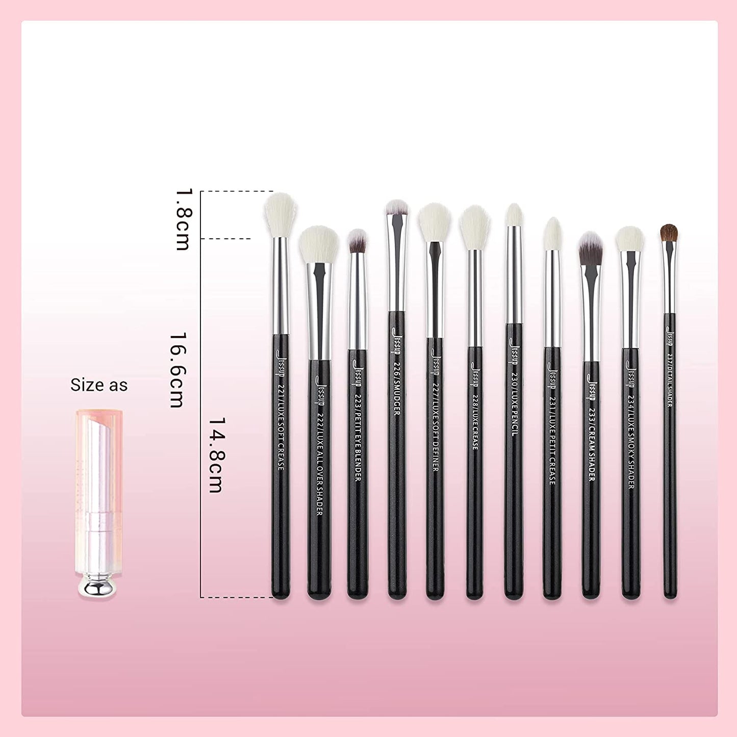 Eye Brushes 15Pcs Professional Makeup Brushes - Ghemy.co.uk