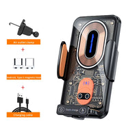 Max 66W Car Mount Phone Holder Intelligent Infrared Air Vent Clip 15W Car Wireless Charger Magnetic for Iphone Samsung Xiaomi - Ghemy.co.uk