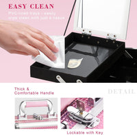 Makeup Box Vanity Case Cosmetic Organiser - Ghemy.co.uk
