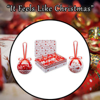 Christmas Bauble Decoration Hanging Tree 12 Piece 7. 5Cm Bauble Set Nordic - Ghemy.co.uk