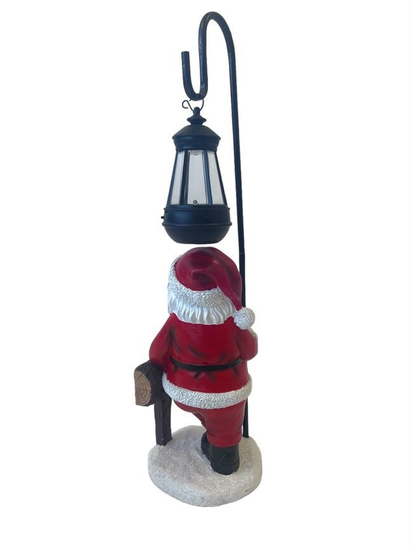 Solar Santa Garden Ornament – Outdoor Christmas Claus Lamp & Holiday Decor