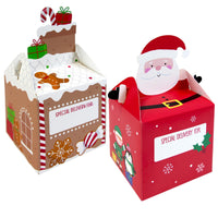 Christmas Treat Boxes – 4-Pack, 100% Recyclable (19 x 10 x 10 cm)
