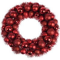 Christmas Wreath Tinsel Bauble Decorative Hanging Door Wall Winter Xmas D�Cor - Ghemy.co.uk