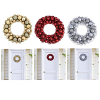Christmas Wreath Tinsel Bauble Decorative Hanging Door Wall Winter Xmas D�Cor - Ghemy.co.uk