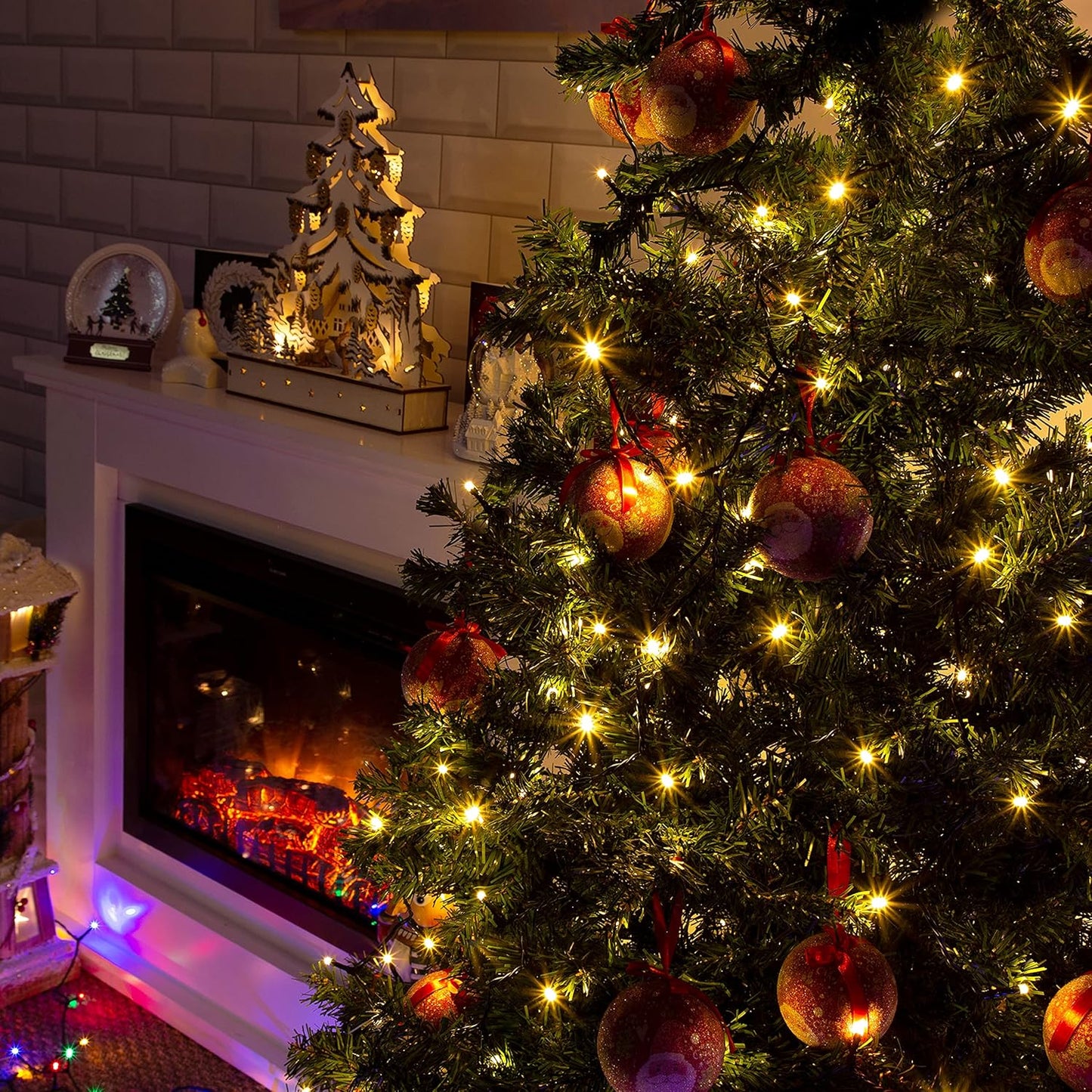 The Christmas Workshop 70330 Warm White Christmas Lights / 100 LED Christmas Tre - Ghemy.co.uk