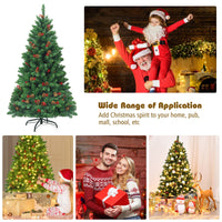 Artificial Christmas Tree 4.5FT Hinged Christmas Tree with 516 Branch Tips - Ghemy.co.uk