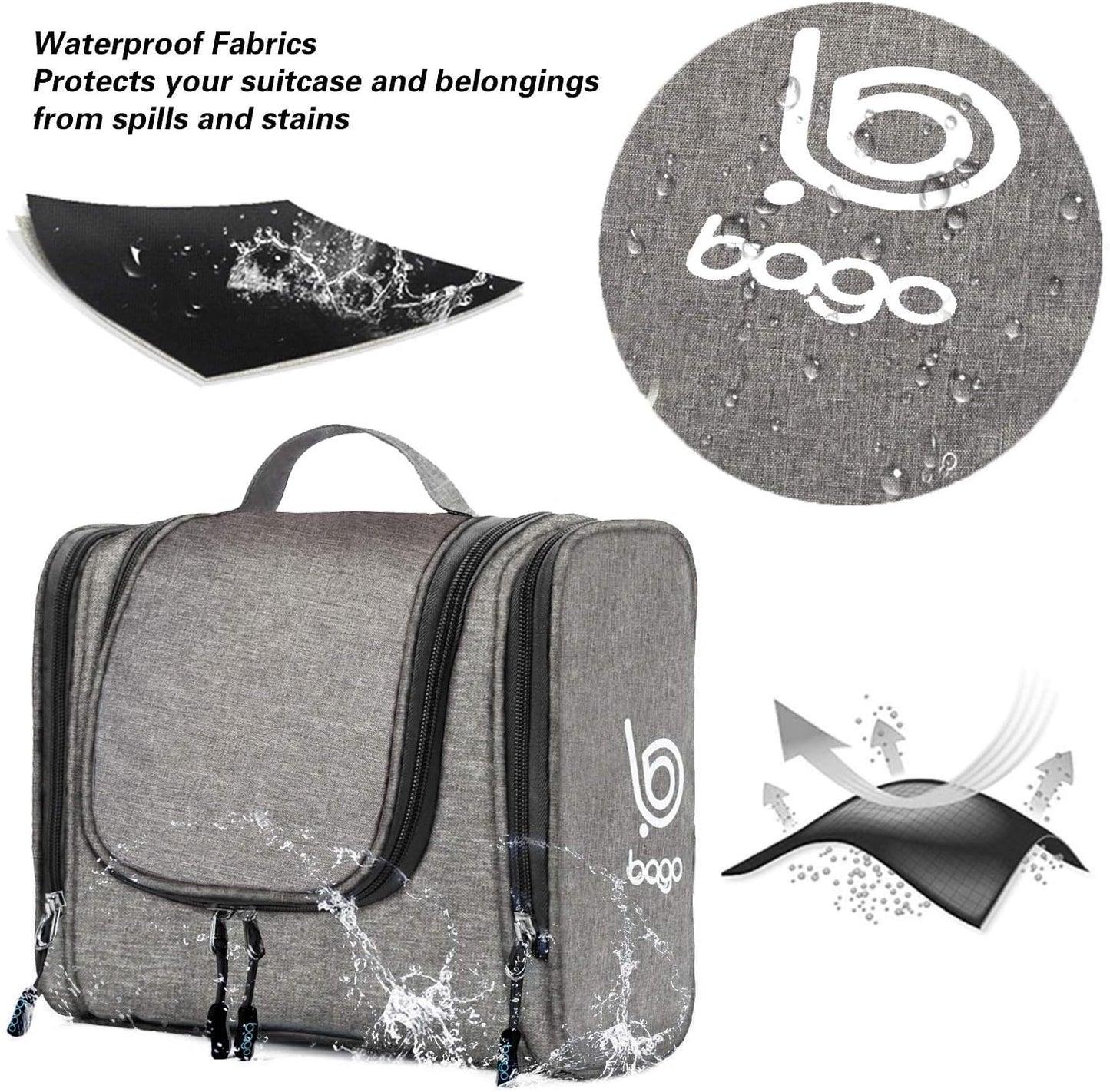 Travel Hanging Toiletry Wash Bag Makeup Cosmetic Organizer - Ghemy.co.uk