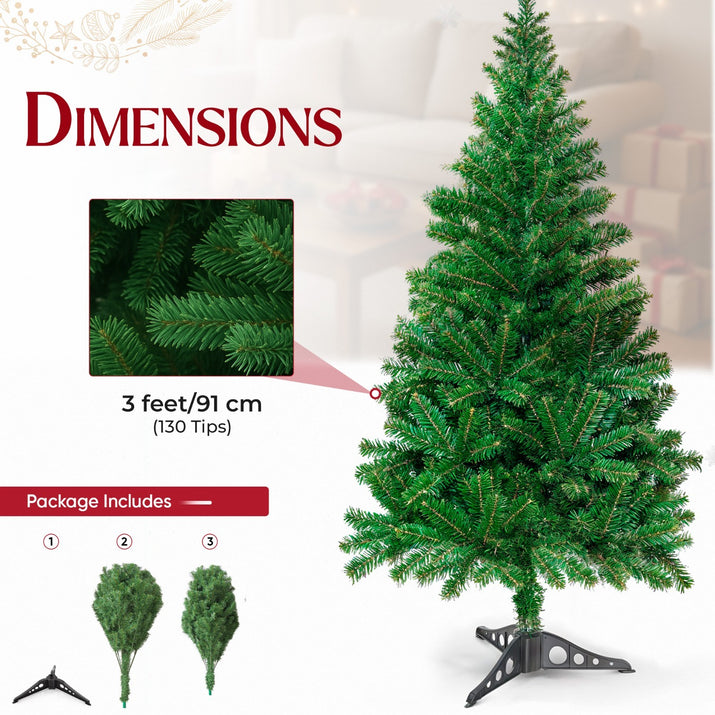 Christmas Tree Artificial Xmas Home Décor & Metal Stand 5Ft 6Ft 7Ft 8Ft Xmas - Ghemy.co.uk