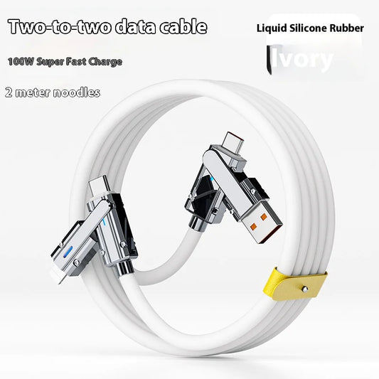 4-in-1 Fast Charging Data Cable - Ghemy.co.uk