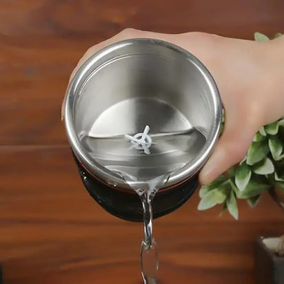 Creative Stainless Steel Camera Lens Self-Stirring Cup - Ghemy.co.uk