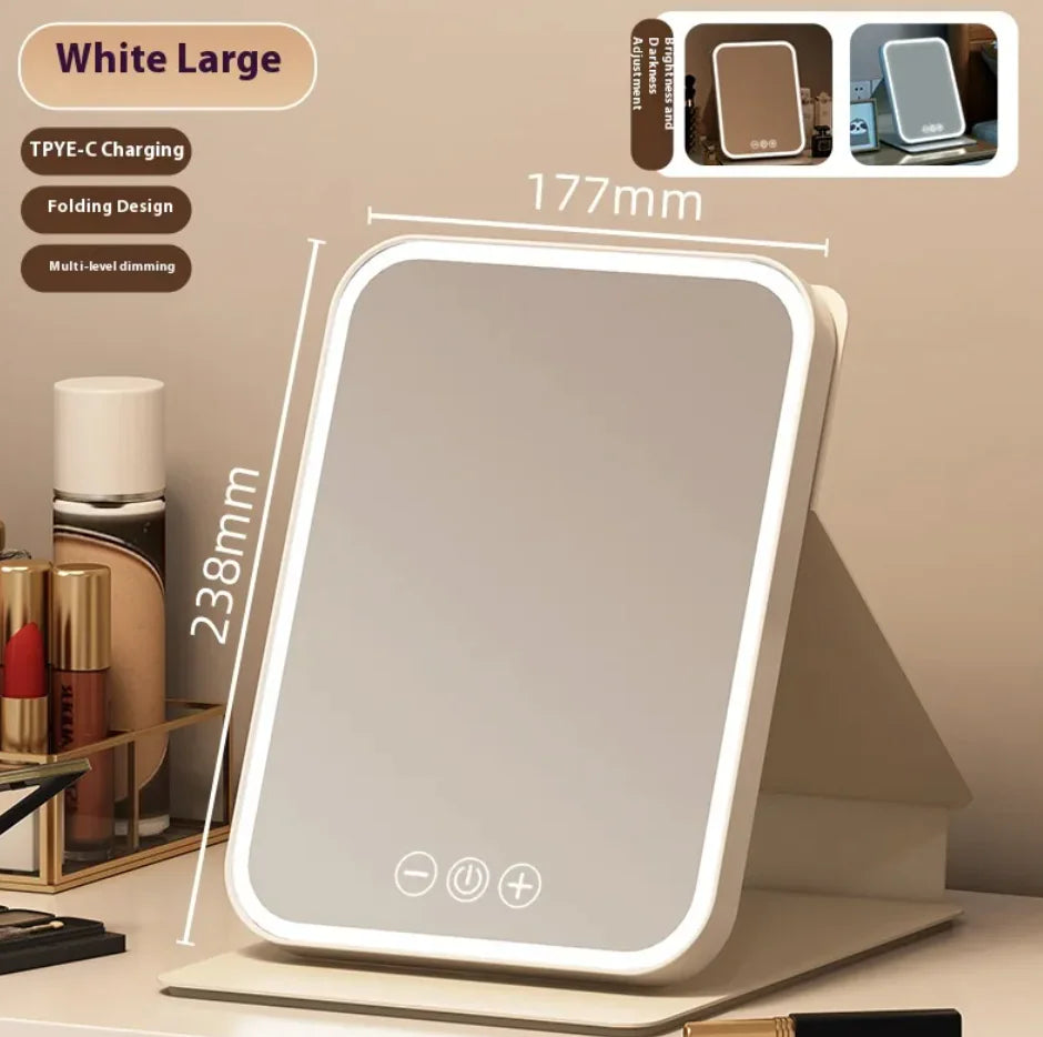 Plus-Size LED Makeup Mirror With Fill Light - Ghemy.co.uk