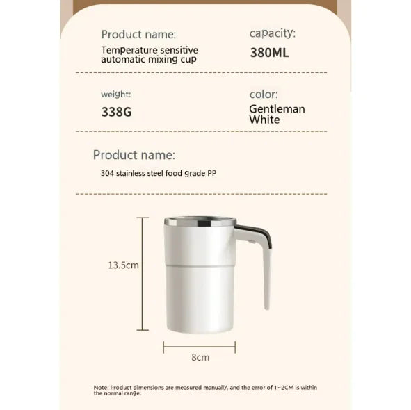 Magnetic Stirring Coffee Cup - Ghemy.co.uk