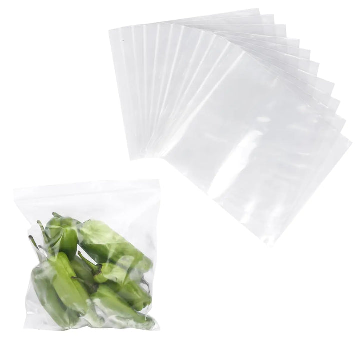 Quart Storage Bags 100pcs Large Plastic Bags Resealable Thick Plastic Food Storage Bags Zero BPA - Reusable Containers for LunchMeat - Ghemy.co.uk