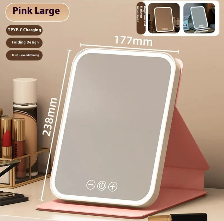 Plus-Size LED Makeup Mirror With Fill Light - Ghemy.co.uk
