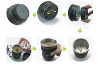 Creative Stainless Steel Camera Lens Self-Stirring Cup - Ghemy.co.uk